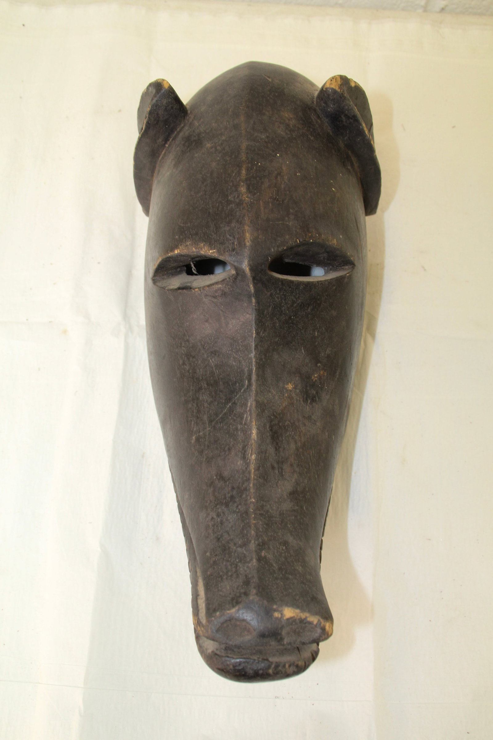 African Bamana Tribal Mask: Approx 7 1/4" x 16 1/2". Shipping available ($20 handling charge, plus postage)
