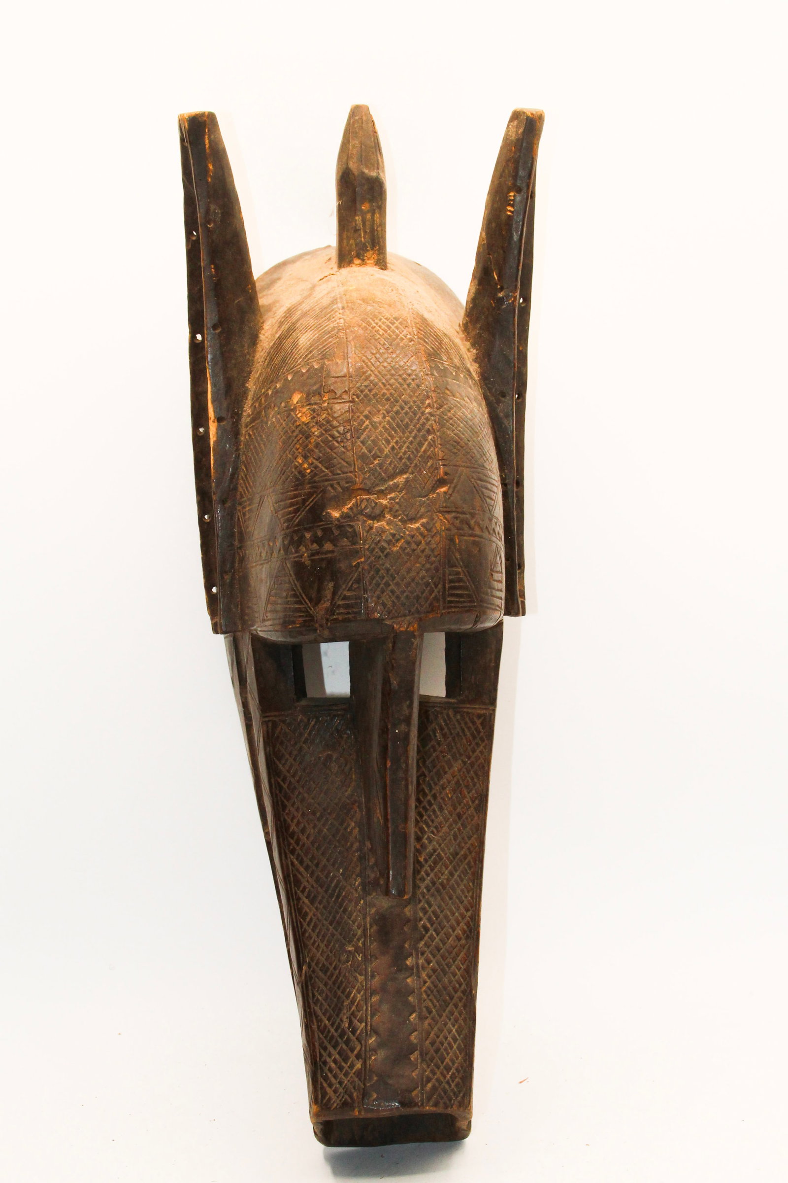 Bambara Suruku Kore Mask: Apprx 5 1/2" x 17". Shipping available