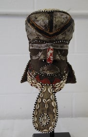 20th Century Royal Kuba Congo Mask