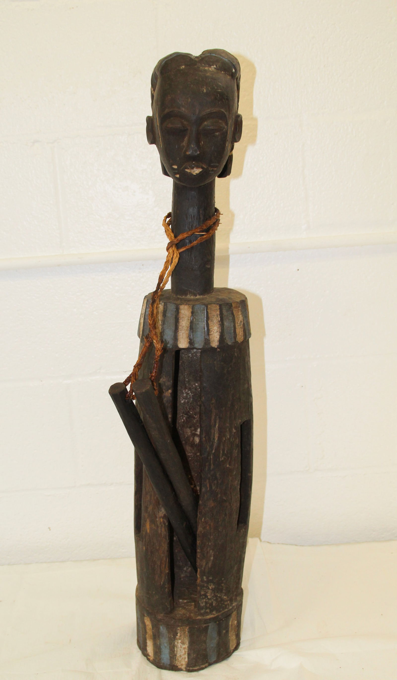 African Figural Congo Drum (1 of 4)