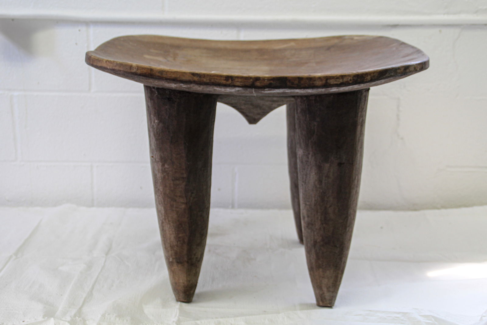 Senufo Stool: Apprx 22 1/2" x 25 1/2" x 19" tall. No in house shipping !