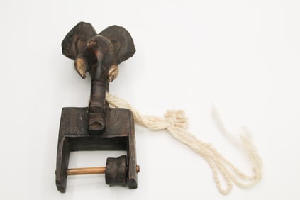Ivory Coast Senufo Loom Elephant Heddle Pulley