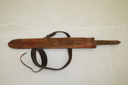 Nigeria Sword w/ Rawhide Sheath & Handle