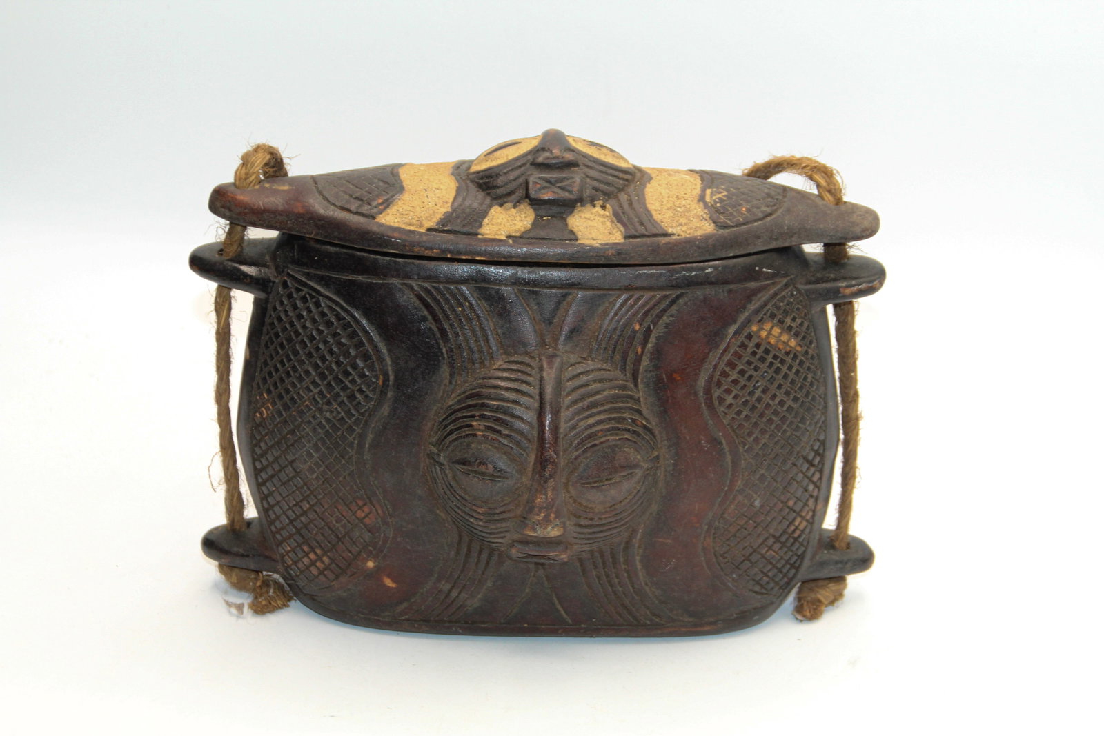 Congo African Box: Approx 4 1/2" x 9 1/2" x 8" tall. Shipping available