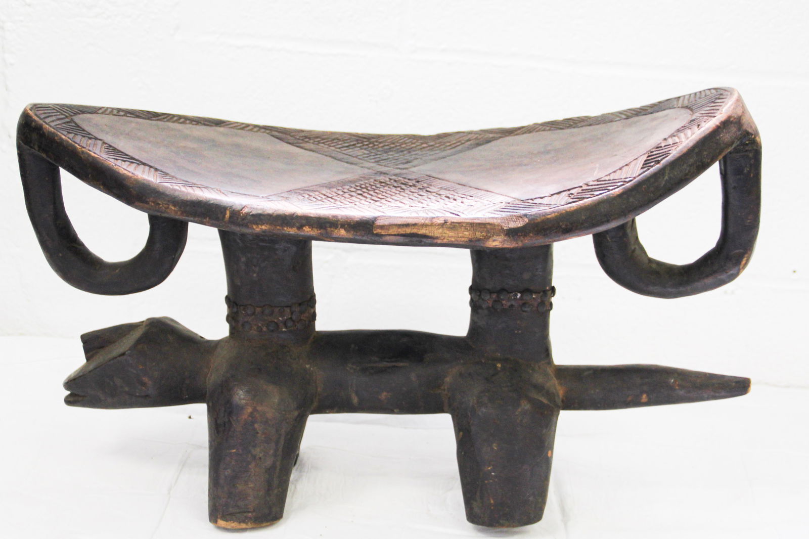 African Dogon Zoomorphic Stool (1 of 5)