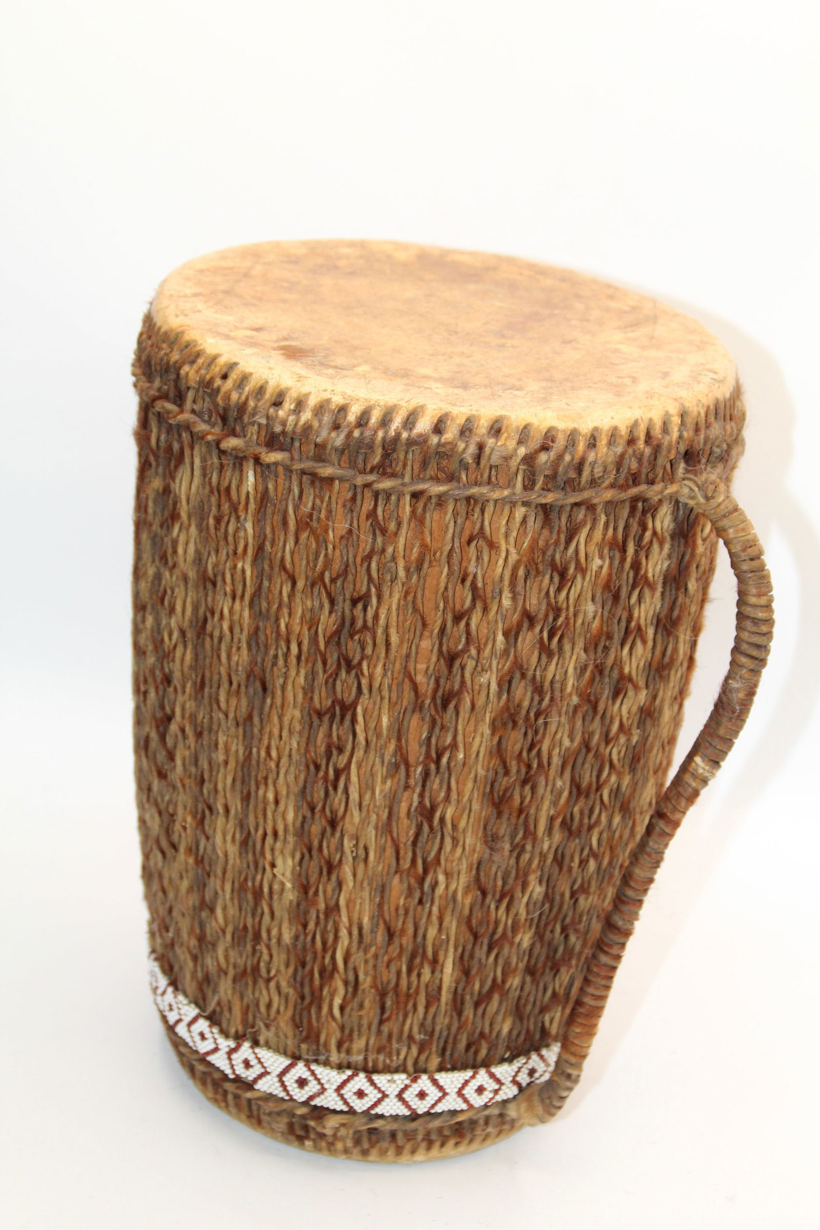 Tambour "Ingoma" African Drum: Approx 8" x 11 3/4". Shipping available