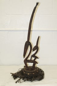 African Chiwara Bambara Female Headdress