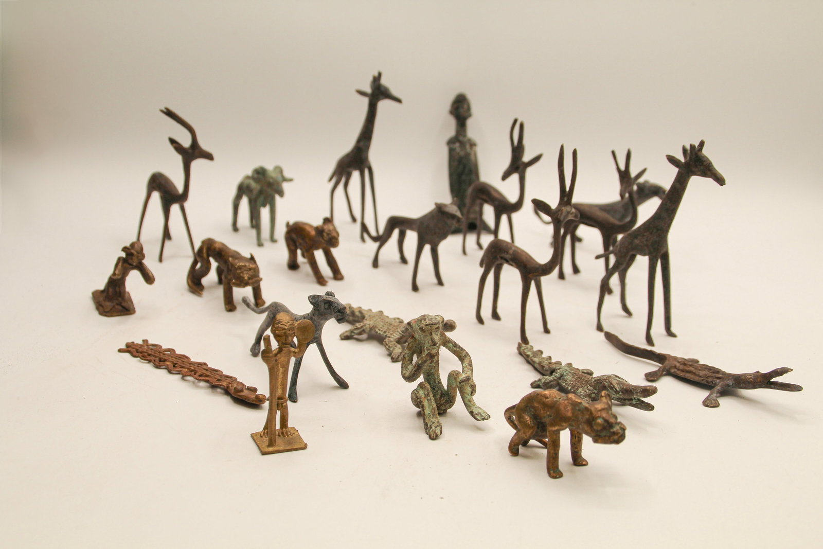 West African Bronze Figures: Tallest is apprx 4 1/8". Shipping available