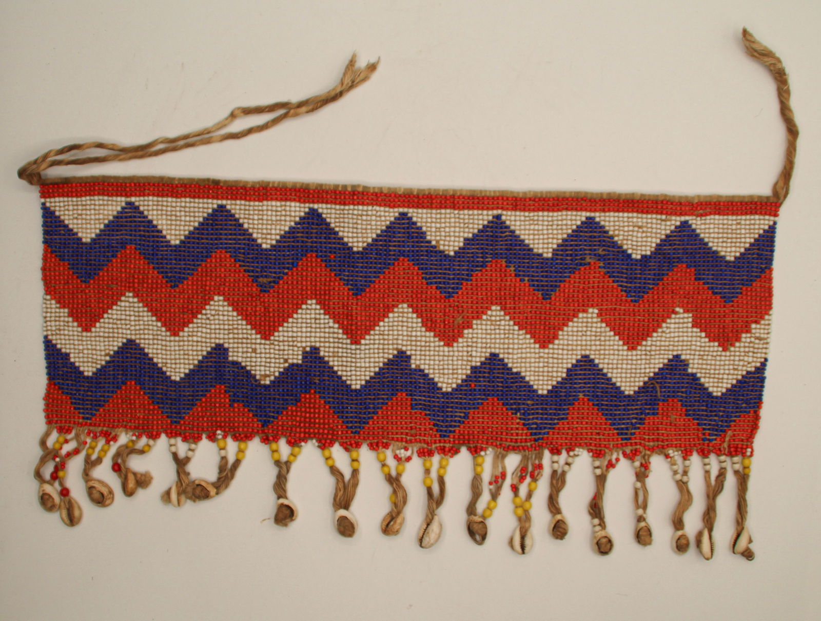 Kirdi Beaded Apron: Approx 6" X 18". Shipping available