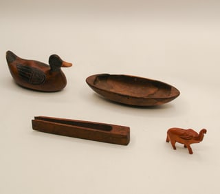West African Duck Elephant & Canoe