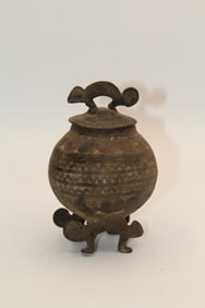 African Bronze Money Pot