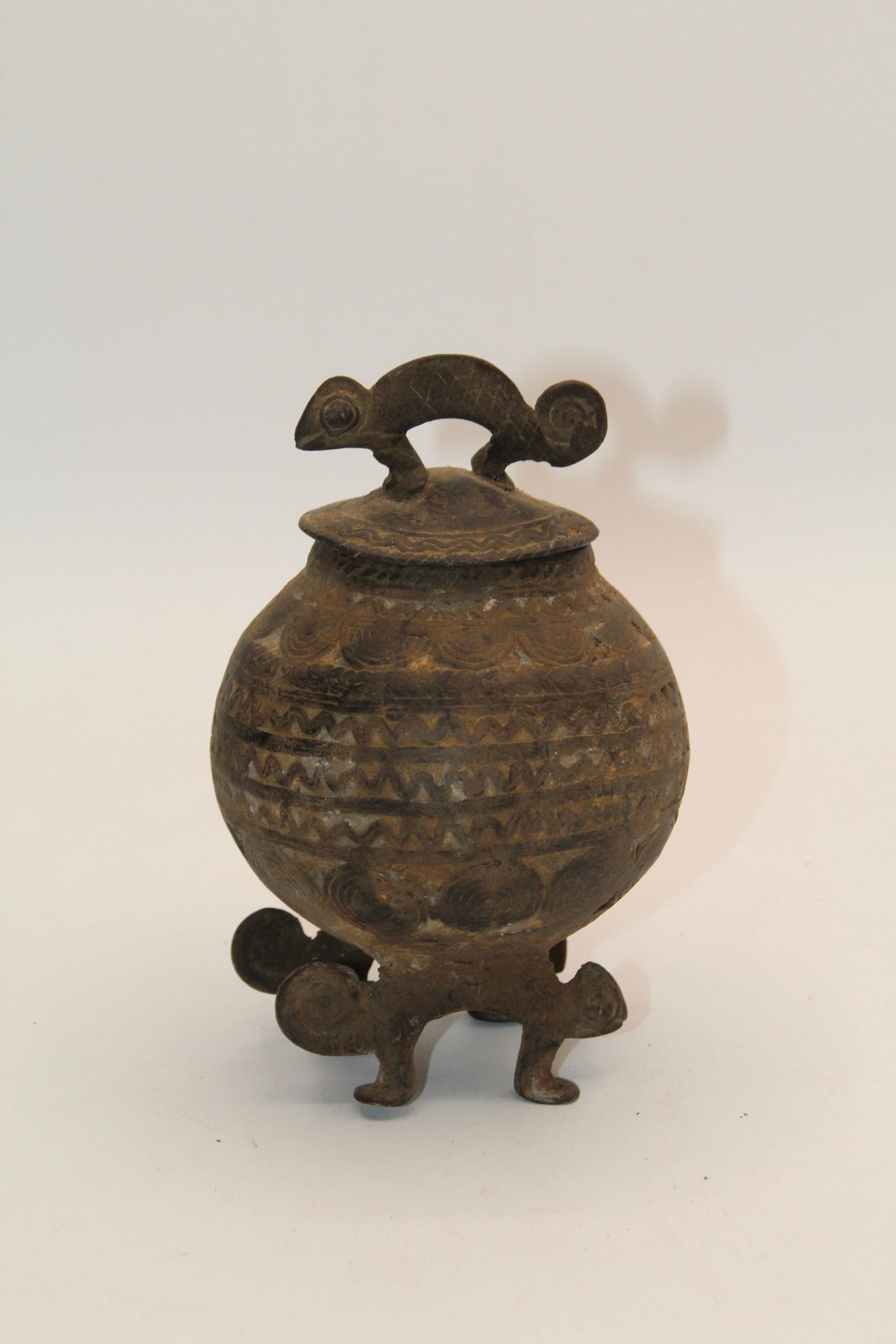 African Bronze Money Pot (1 of 3)