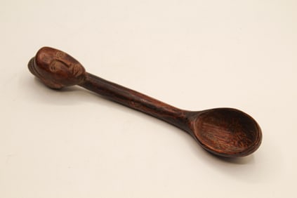 African Baule Figural Spoon