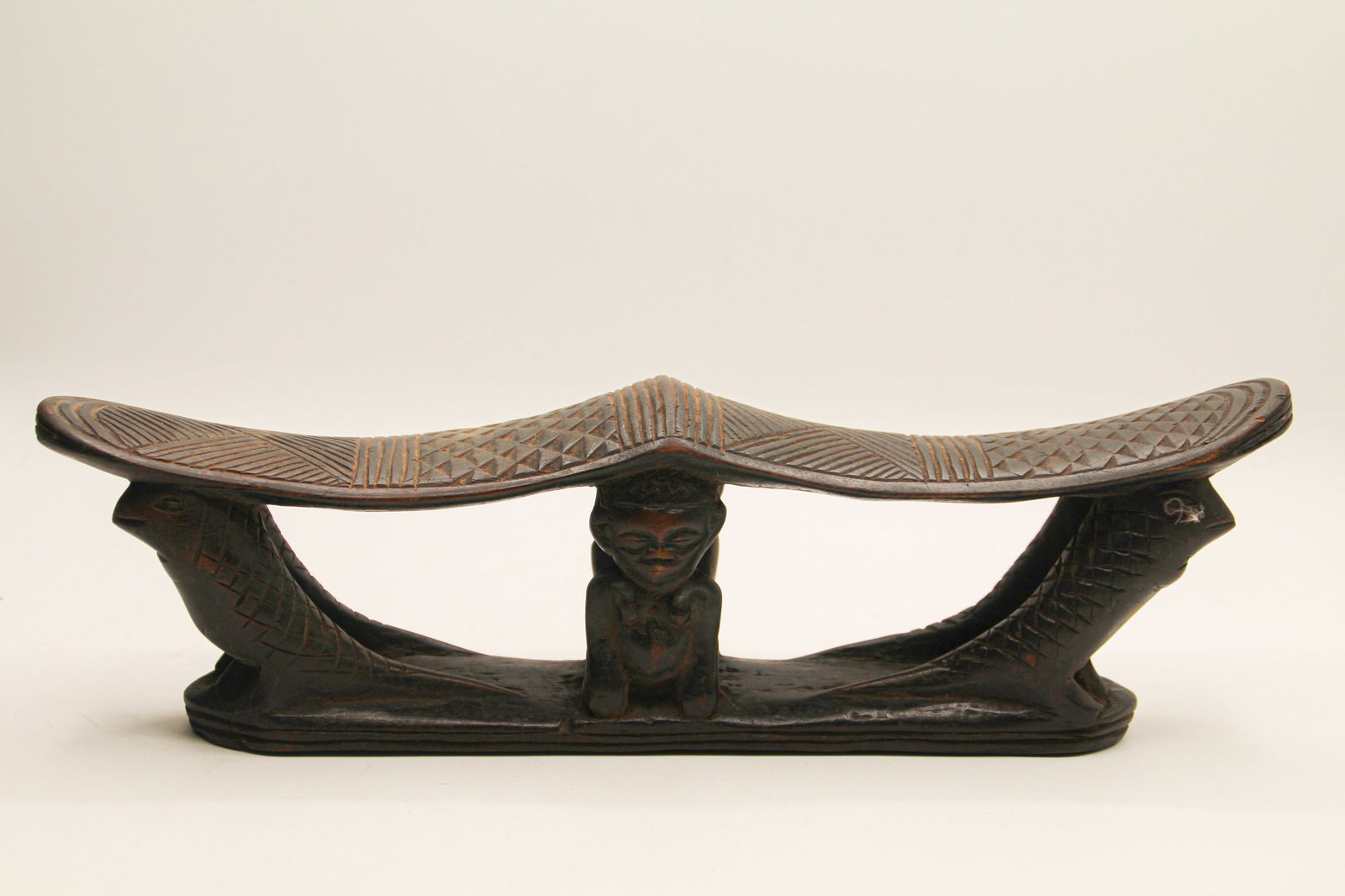 Chokwe Double Headrest Congo African (1 of 4)