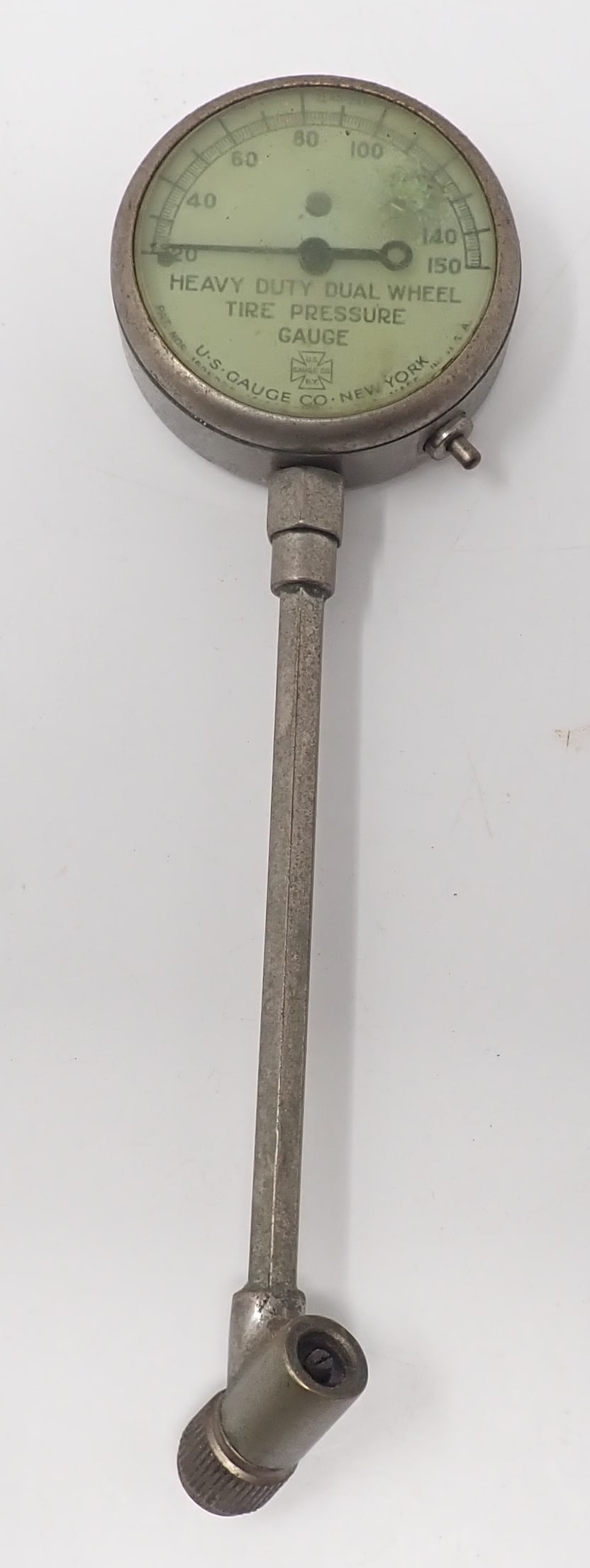 U.S. Gauge Heavy Duty Dual Wheel Tire Pressure Gauge: Tire pressure gauge - Approx 7 7/8" long. Shipping available