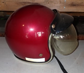 Vintage Motorcycle Helmet