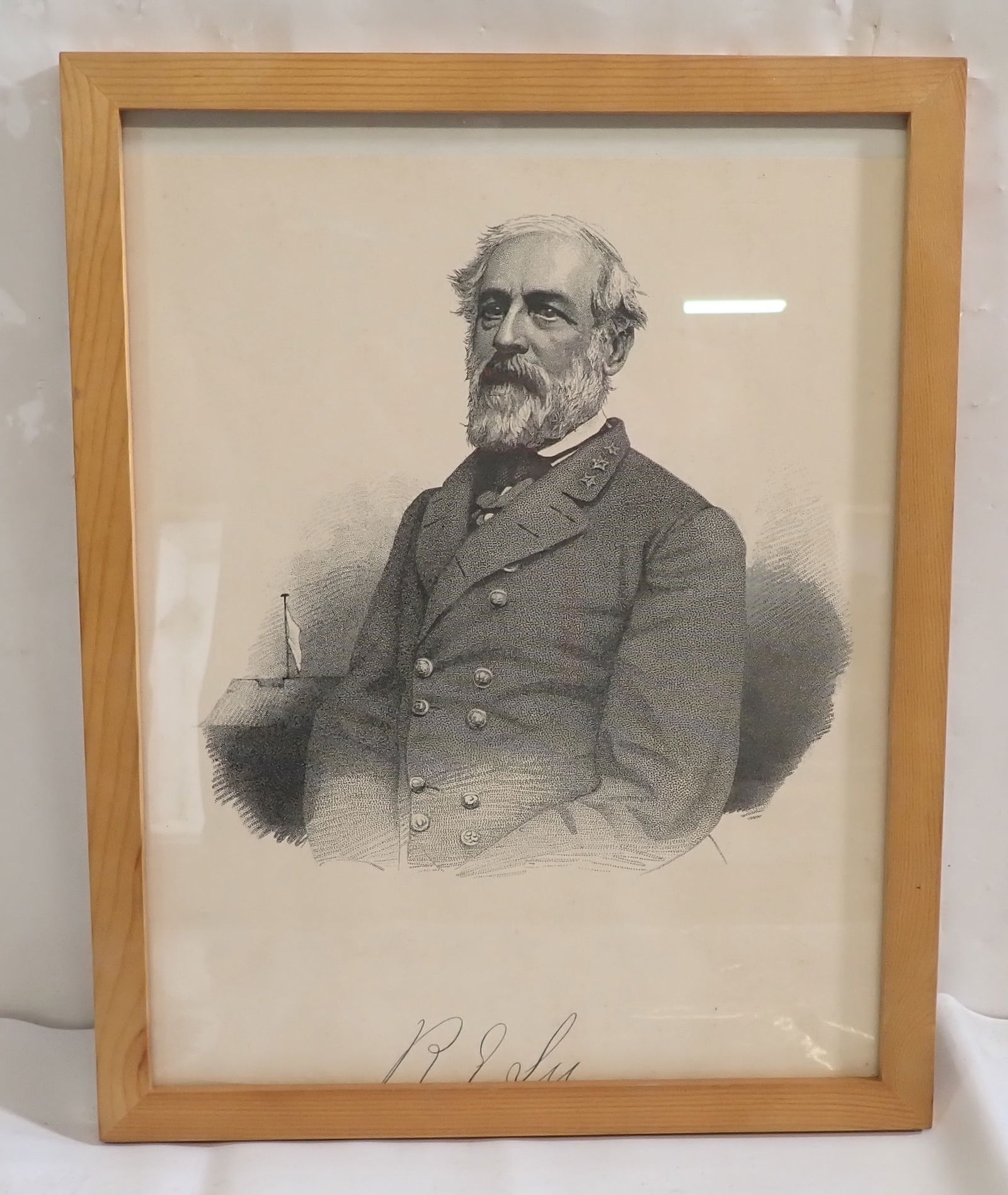 Confederate General Robert Lee: Apprx 12 1/4" x 15 1/4". Shipping available