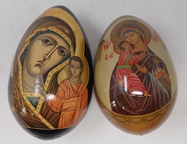 Wooden Russian Easter Eggs