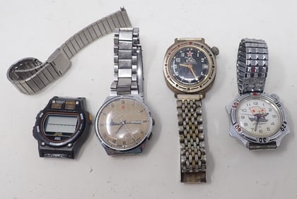 Mens Wristwatches incl Russian