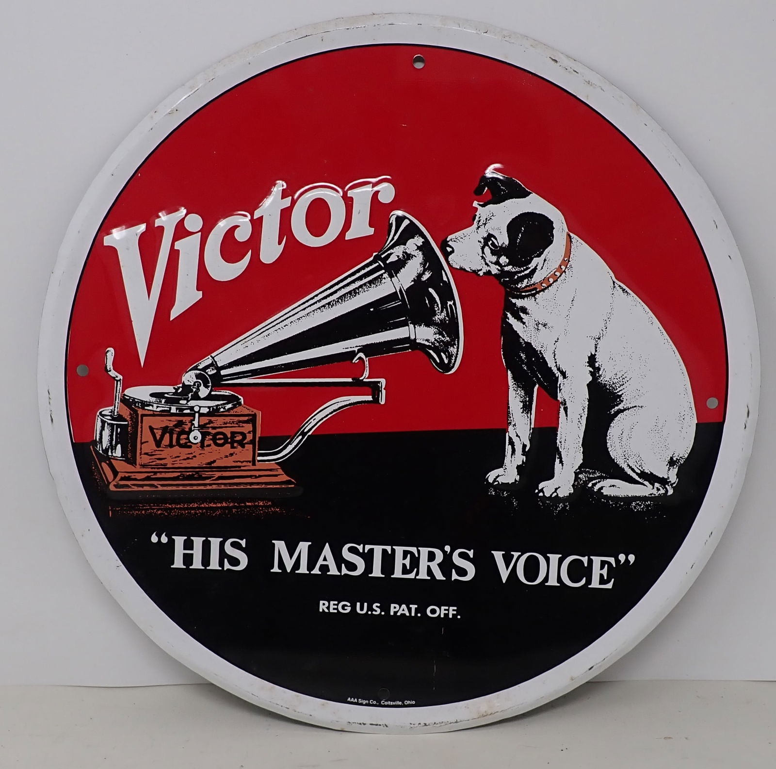 Victor His Masters Voice Victrola Sign (1 of 1)