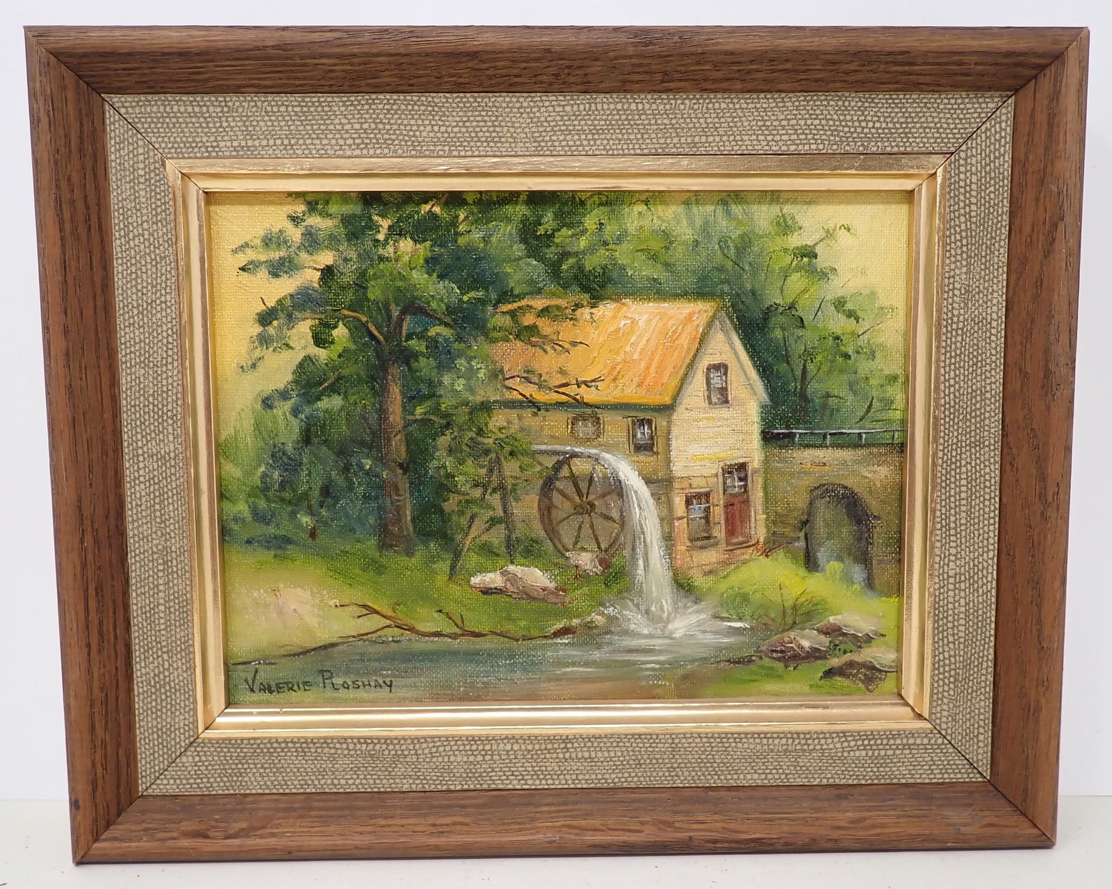 Valerie Ploshay Oil on Board Mill Painting (1 of 3)