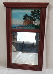 George Springer Topton Pa Reverse Painting over Mirror
