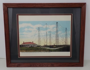 Marconi Wireless Station Cape Cod Mass Lithograph