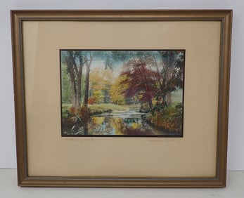 Signed Wallace Nutting Exciting Waters