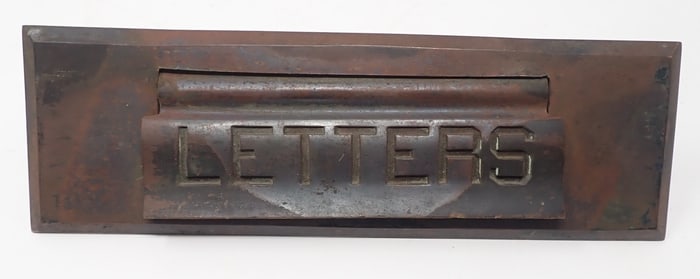 Brass Letters Mailbox Door