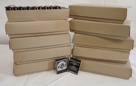10 Boxes of Crystal Bar Port Carbon Pa Matches