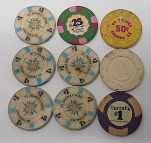 Fun Ships Harrah's & St. Tropez Casino Chips