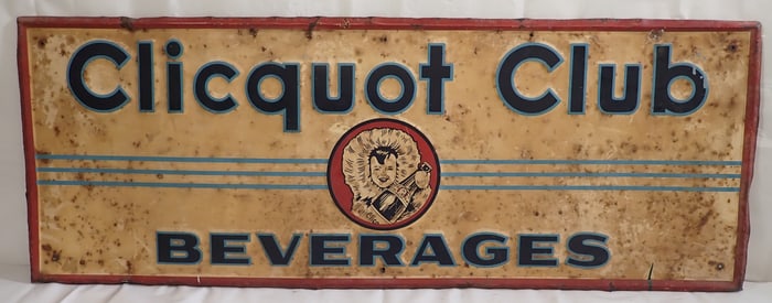 Cliquot Club Beverages Sign