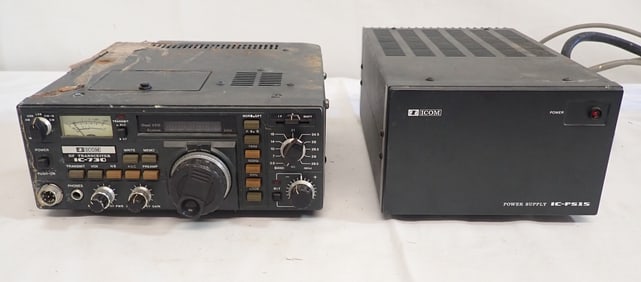 Icom IC-730 Transceiver & IC-PS15 Power Supply