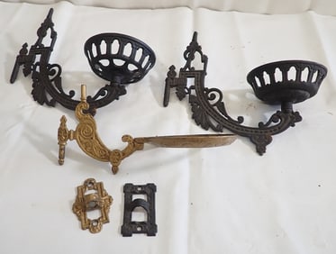 Oil Lamp Wall Brackets