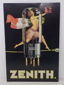1994 Zenith Radio Tubes Tin Sign