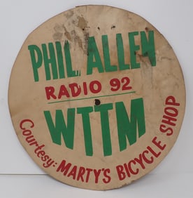 Phil Allen Radio Marty's Bicycle Shop Sign