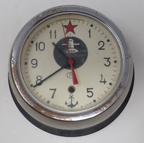 Russian Soviet CCCP Maritime Submarine Clock