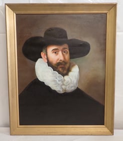 Dirck Jansz. Pesser Portrait Oil on Canvas Painting