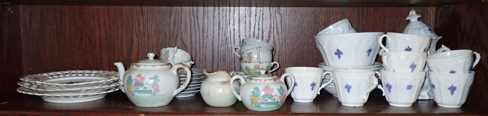 Hand Painted Japan Tea Set & Adderley Blue Chelsea (1 of 4)