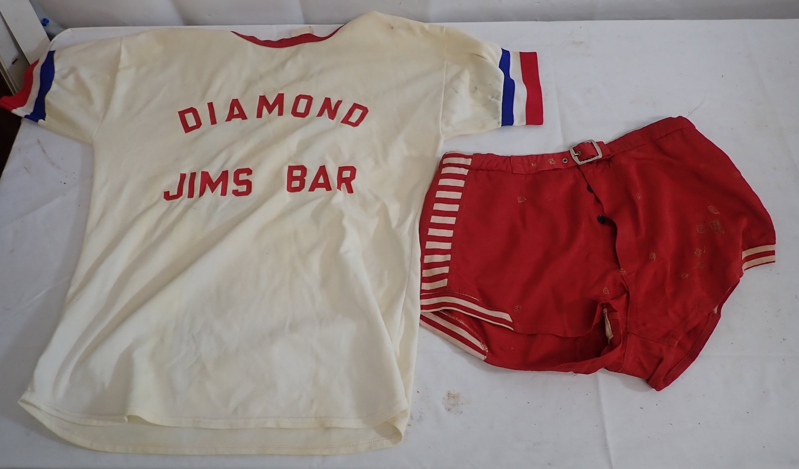 Champion Basketball Shorts & Diamond Jims Bar Jersey: Shipping available
