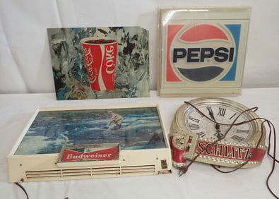 Budweiser Coke Pepsi Schlitz Advertising