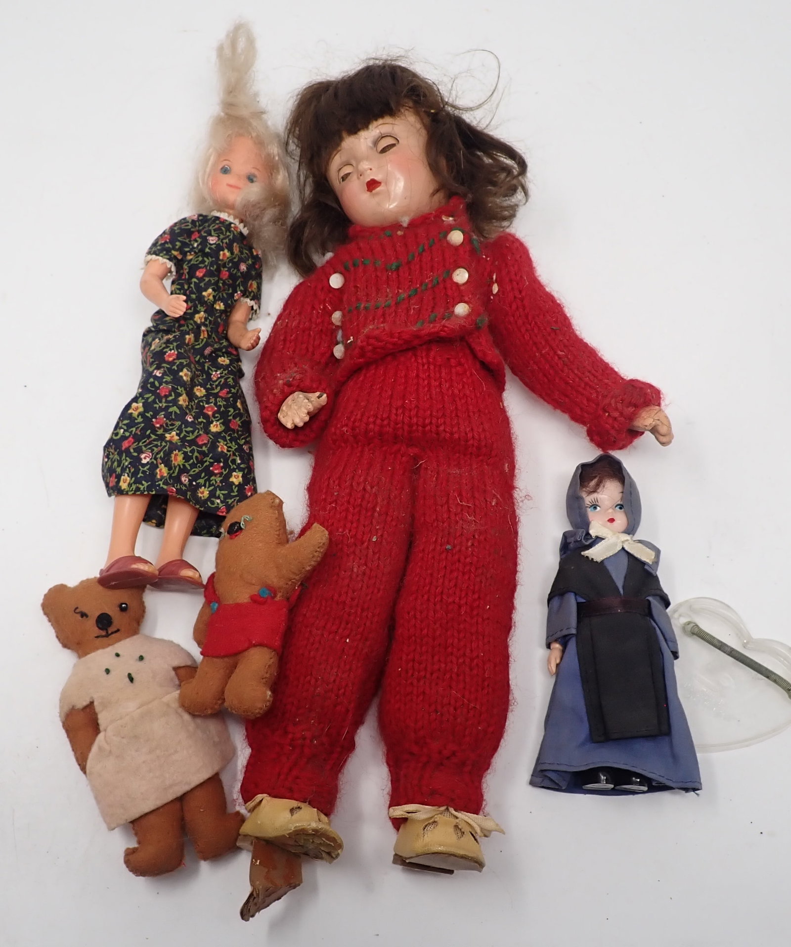 Dolls: Largest is apprx 13". Shipping available