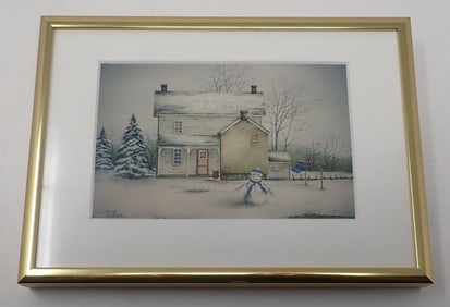 Cece Tucker Winter Scene Painting
