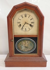 Seth Thomas Mantle Clock w/ Reverse Painted Panel