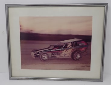 Framed Stock Car Photo