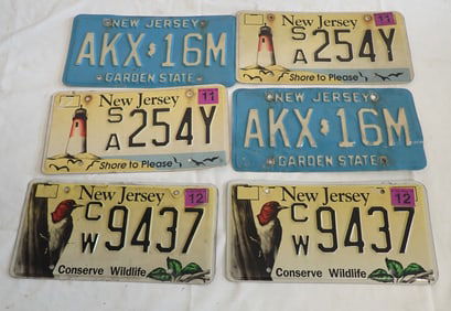 New Jersey License Plates