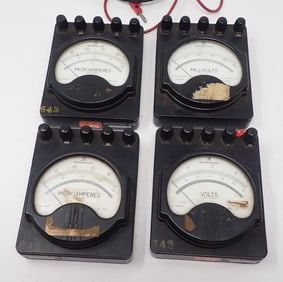 Westinghouse Microamperes Millivolt Volts Meters