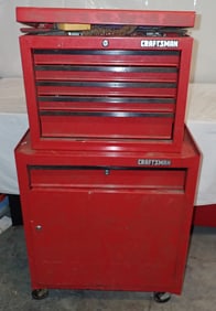 Craftsman 2 Piece Tool Chest & Contents