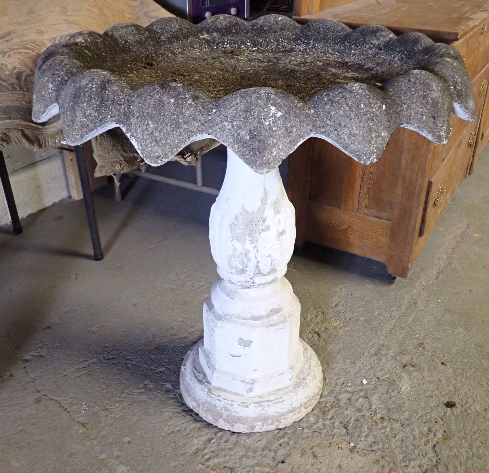 Concrete Bird Bath (1 of 2)