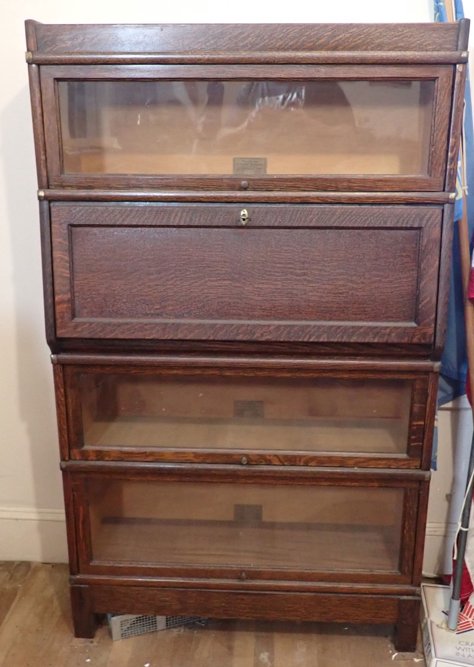 Globe Wernicke Stack Bookcase w/ Desk Section (1 of 6)